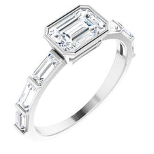 Load image into Gallery viewer, Bezel-Set Engagement Ring or Band  
