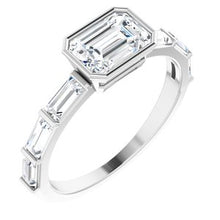 Load image into Gallery viewer, Bezel-Set Engagement Ring or Band  
