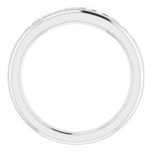 Load image into Gallery viewer, Sterling Silver Cubic Zirconia Matching Band Size 7
