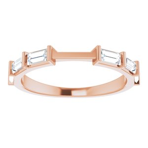 14K Rose 1/2 CTW Diamond Band