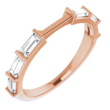 Load image into Gallery viewer, 14K Rose 1/2 CTW Diamond Band
