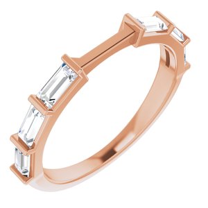 14K Rose 1/2 CTW Diamond Band