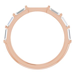 14K Rose 1/2 CTW Diamond Band