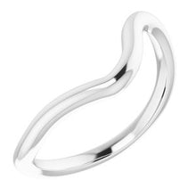 Charger l'image dans la galerie, Sterling Silver Band for 7x3.5 mm Marquise Ring
