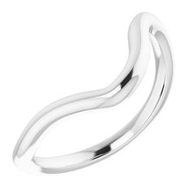 Charger l'image dans la galerie, Sterling Silver Band for 9x4.5 mm Marquise Ring
