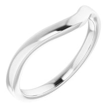 Load image into Gallery viewer, Sterling Silver Band for 9x7 mm Emerald Ring
