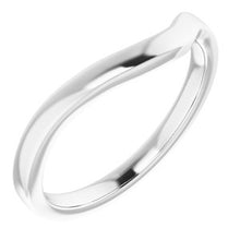 Load image into Gallery viewer, Sterling Silver Band for 10x8 mm Emerald Ring
