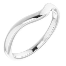 Charger l'image dans la galerie, Sterling Silver Band for 6x6 mm Heart Ring
