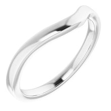 Load image into Gallery viewer, Sterling Silver Band for 8 mm Cushion Ring
