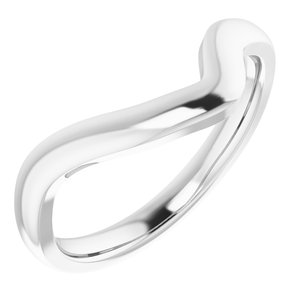 Sterling Silver Band for 7x5 mm Emerald Ring