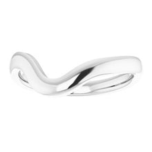 Charger l&#39;image dans la galerie, Sterling Silver Band for 8 mm Asscher Ring
