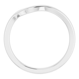 Sterling Silver Band for 6 mm Asscher Ring