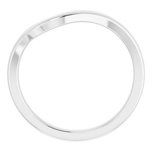 Sterling Silver Band for 10 mm Square Ring