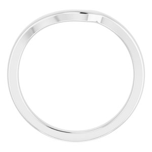 Sterling Silver Band for 6x4 mm Emerald Ring