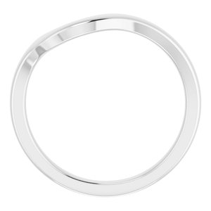 Sterling Silver Band for 9 mm Asscher Ring