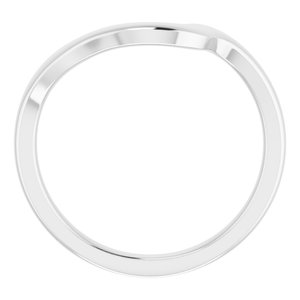 Sterling Silver Band for 10x8 mm Emerald Ring