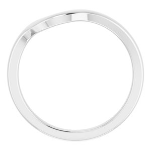 Sterling Silver Band for 7 mm Asscher Ring
