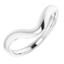 Charger l&#39;image dans la galerie, Sterling Silver Band for 7.5 mm Square Ring
