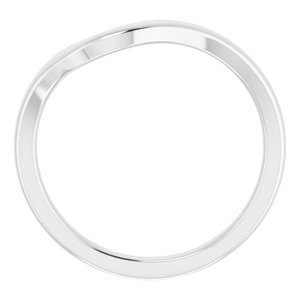 Sterling Silver Band for 9 mm Square Ring