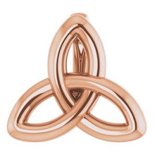 Load image into Gallery viewer, 14K Rose 10x9.3 mm Celtic-Inspired Trinity Pendant
