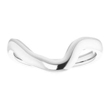 Load image into Gallery viewer, Sterling Silver Band for 9x7 mm Emerald Ring
