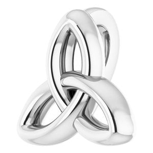 Sterling Silver 10x9.3 mm Celtic-Inspired Trinity Pendant