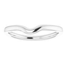 Charger l'image dans la galerie, Sterling Silver Band for 5 mm Cushion Ring
