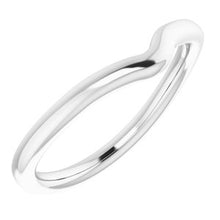 Charger l'image dans la galerie, Sterling Silver Band for 7x5 mm Emerald Ring
