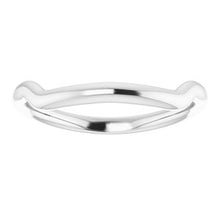 Charger l'image dans la galerie, Sterling Silver Band for 12 mm Cushion Ring
