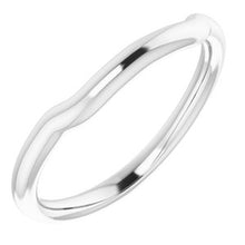 Charger l'image dans la galerie, Sterling Silver Band for 8 mm Cushion Ring

