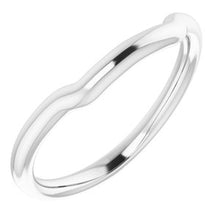 Charger l'image dans la galerie, Sterling Silver Band for 8x6 mm Emerald Ring
