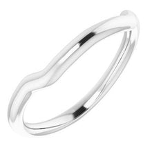 Charger l'image dans la galerie, Sterling Silver Band for 9 mm Square Ring
