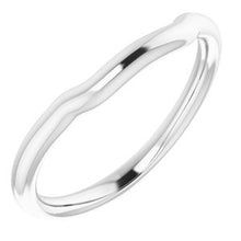 Load image into Gallery viewer, Sterling Silver Band for 7x5 mm Emerald Ring
