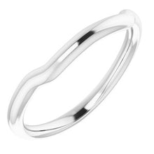 Load image into Gallery viewer, Sterling Silver Band for 9 mm Cushion Ring
