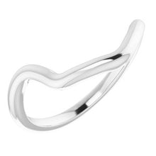 Load image into Gallery viewer, Sterling Silver Band for 8x6 mm Emerald Ring
