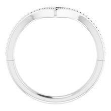 Load image into Gallery viewer, Sterling Silver Beaded V Ring
