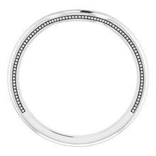 Load image into Gallery viewer, Sterling Silver  9x7 mm Emerald Wedding Band

