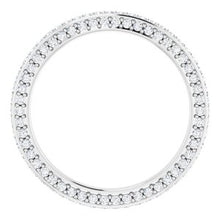 Charger l&#39;image dans la galerie, 14K White 3/4 CTW Diamond Eternity Band Taille 7

