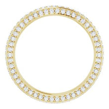 Charger l&#39;image dans la galerie, 14K Jaune 3/4 CTW Diamond Eternity Band Taille 7
