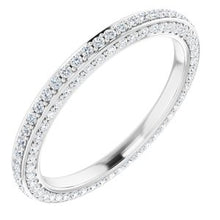 Charger l&#39;image dans la galerie, 14K White 3/4 CTW Diamond Eternity Band Taille 7
