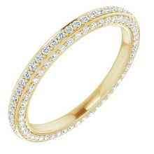 Charger l&#39;image dans la galerie, 14K Jaune 3/4 CTW Diamond Eternity Band Taille 7
