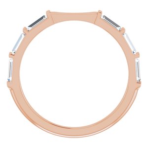 14K Rose 1/2 CTW Diamond Band