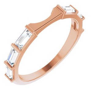 14K Rose 1/2 CTW Diamond Band