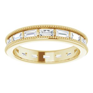 14K Jaune 3/4 CTW Diamond Eternity Band Taille 7