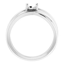 Load image into Gallery viewer, 14K White 5/8 CT Lab-Grown Diamond Criss-Cross Ring
