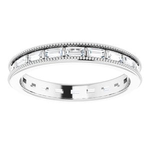 14K White 3/4 CTW Diamond Eternity Band Taille 7