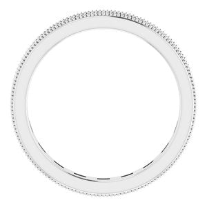 14K White 3/4 CTW Diamond Eternity Band Taille 7
