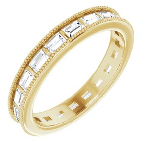 14K Yellow 1 1/2 CTW Diamond Eternity Band Size 7