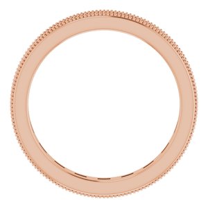14K Rose 3/4 CTW Diamond Eternity Band Taille 7