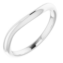 Load image into Gallery viewer, Sterling Silver Band for 7x7 mm Heart Ring
